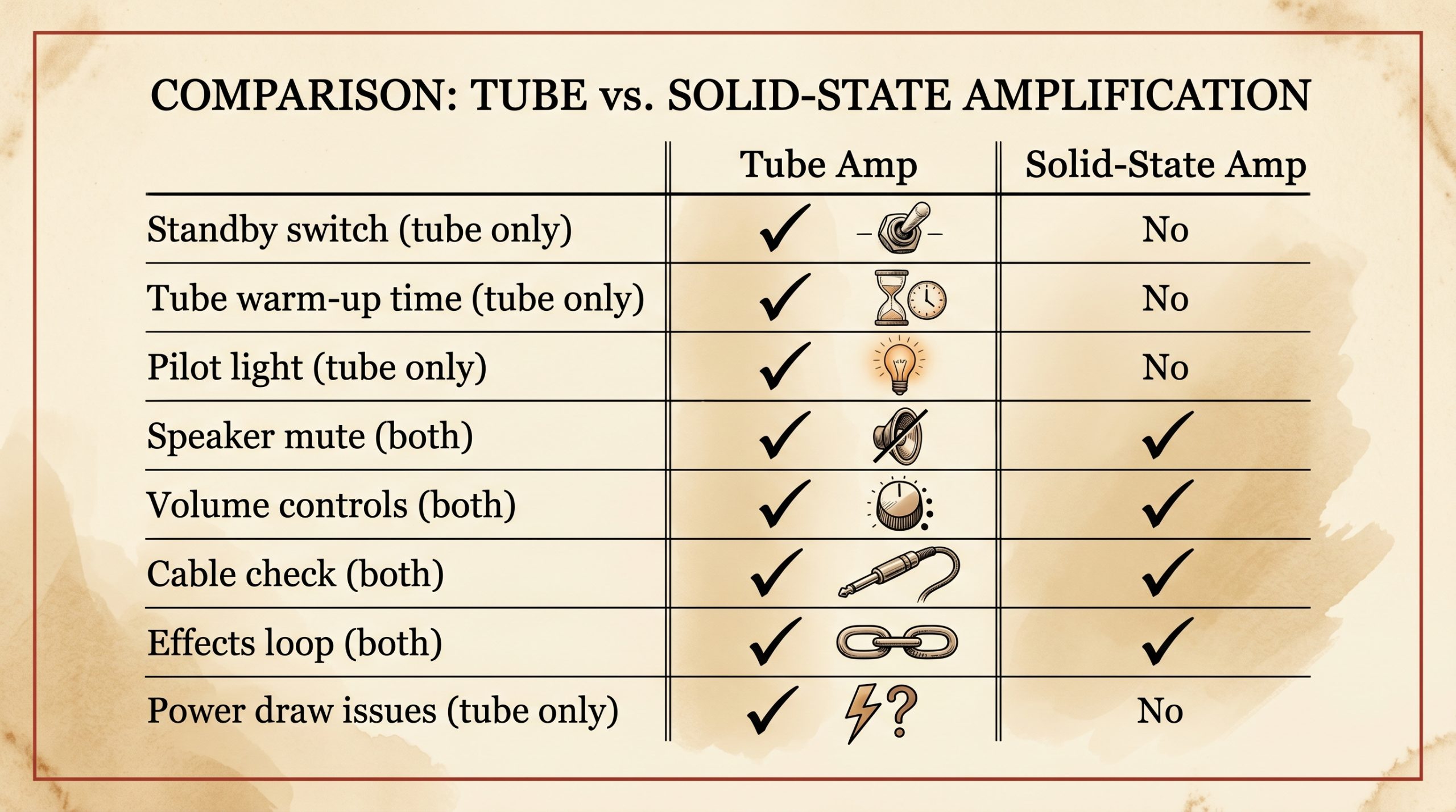 tube amp solid state amp no sound troubleshooting differences