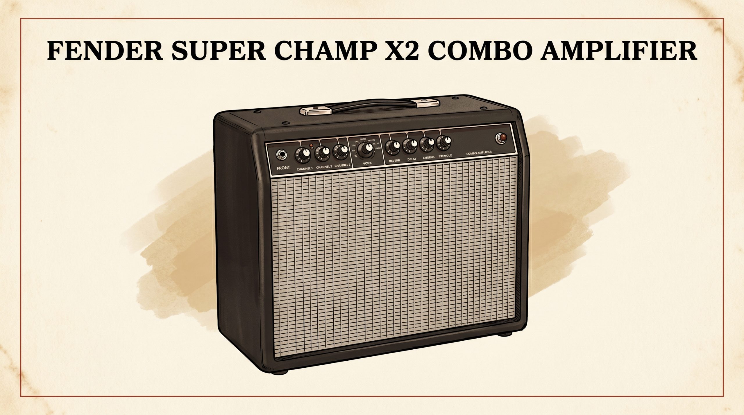 Fender Super Champ X2 combo amplifier front panel