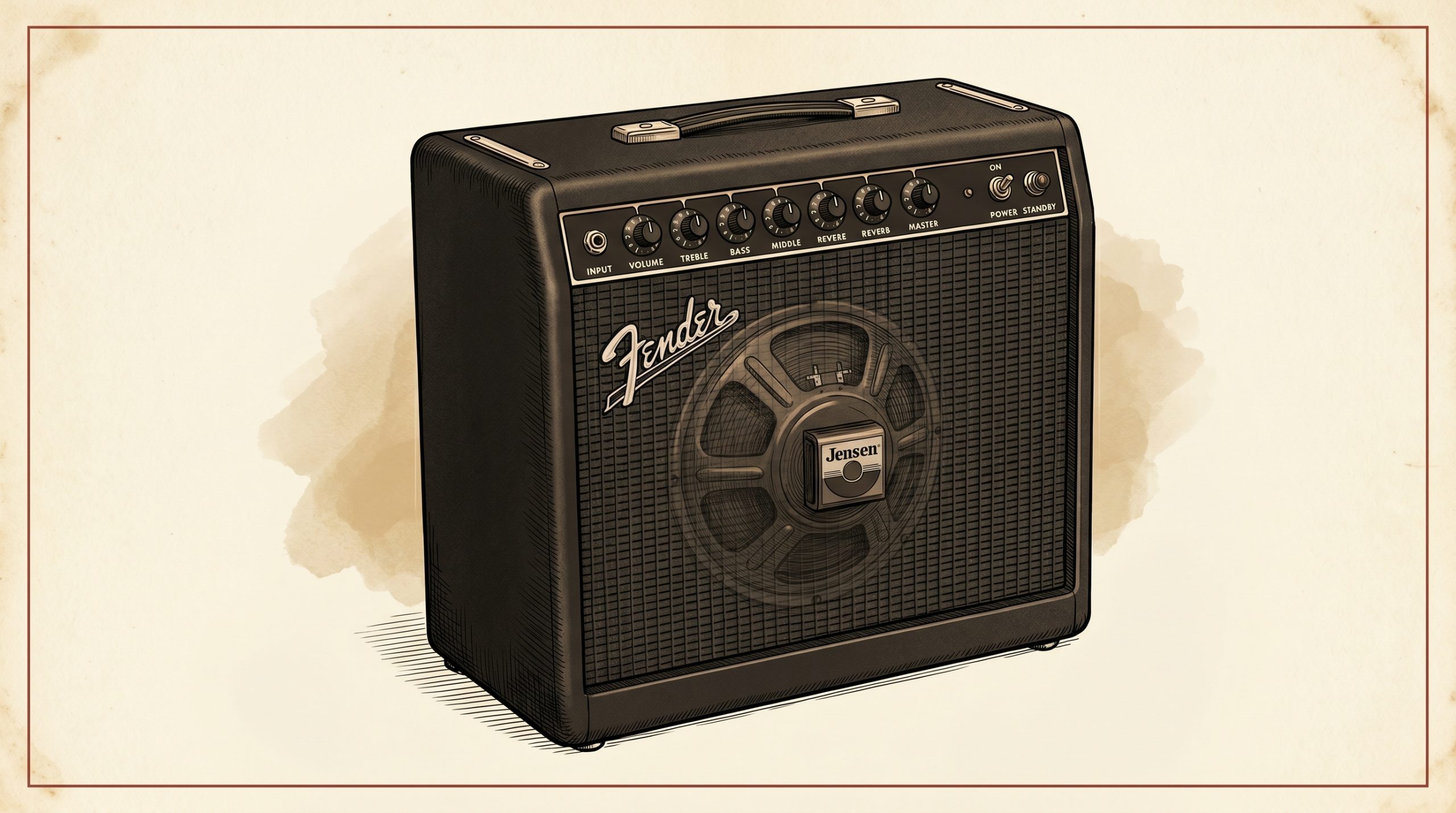 Fender Blues Junior IV black tolex combo amp front 3/4 view