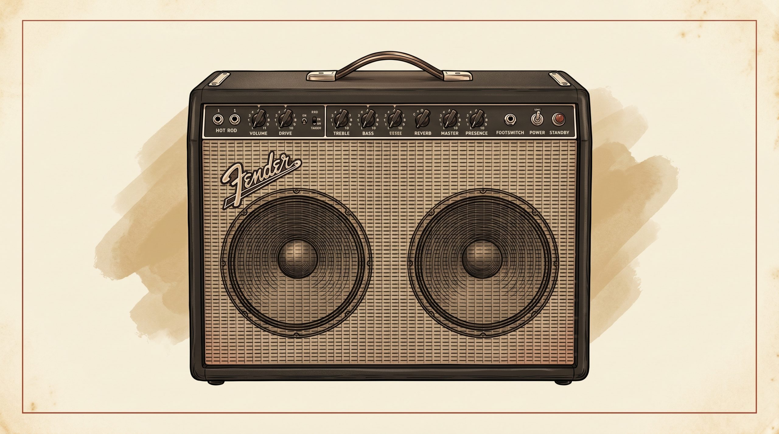 Fender Hot Rod DeVille 212 IV combo amplifier black tolex front view