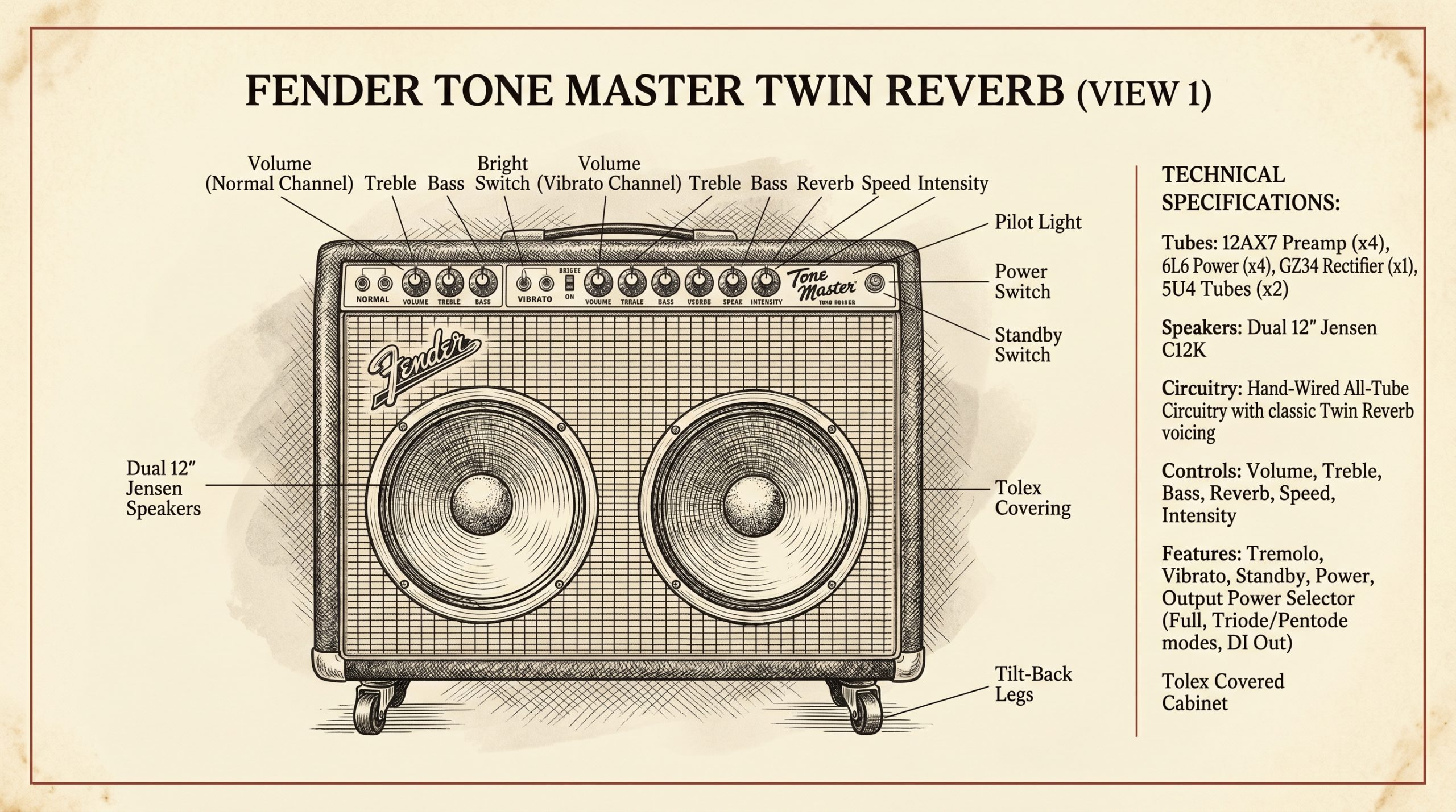 fender tone master twin reverb overview diagram
