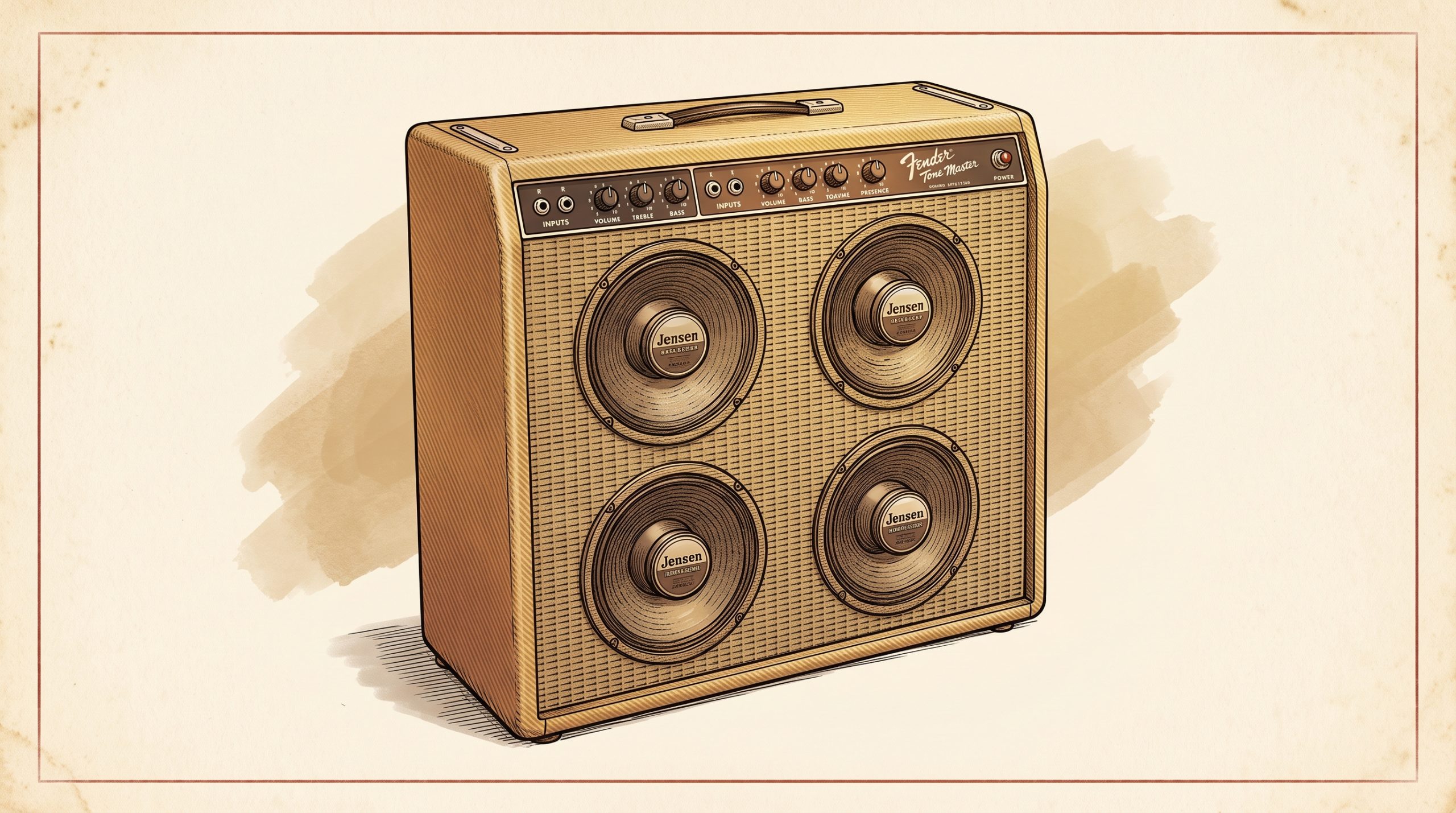 Fender Tone Master '59 Bassman solid-state combo amplifier tweed cabinet
